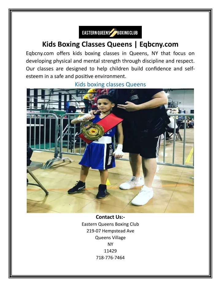 kids boxing classes queens eqbcny com eqbcny