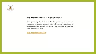 Buy Dog Beverages Usa  Fiestydogxchange.us