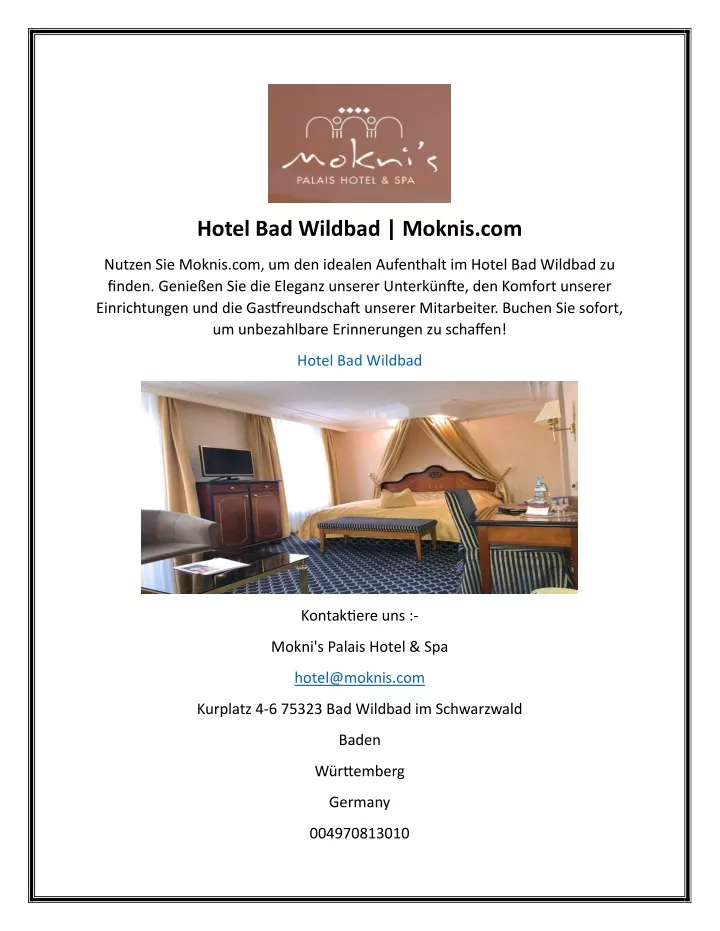 hotel bad wildbad moknis com