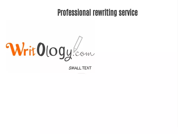 professional rewriting service