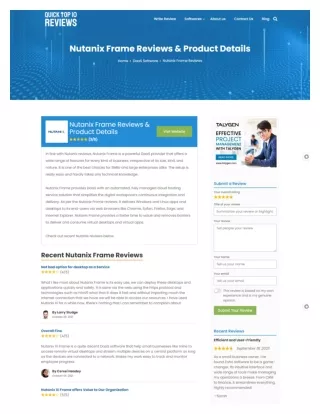 Revolutionize Your Workspace with Nutanix Frame: The Cloud-Based Desktop and App