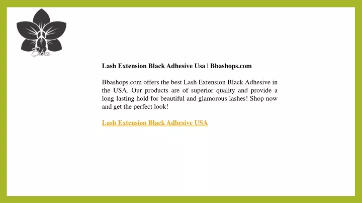 lash extension black adhesive usa bbashops