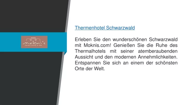 thermenhotel schwarzwald erleben