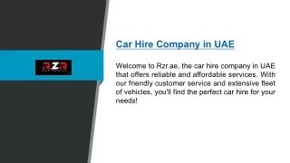 Car Hire Company In Uae Rzr.ae