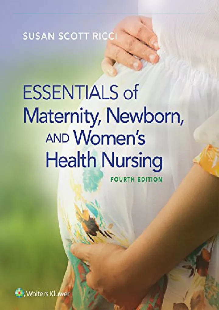 essentials of maternity newborn and women