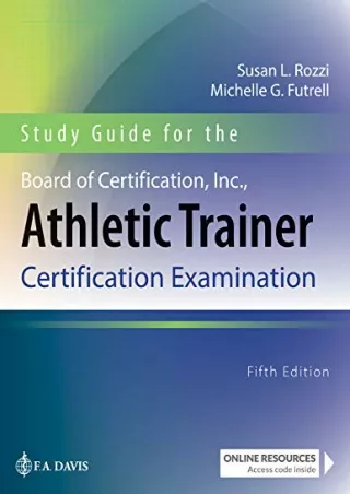 [PDF] DOWNLOAD FREE Study Guide for the Board of Certification, Inc., Athletic T