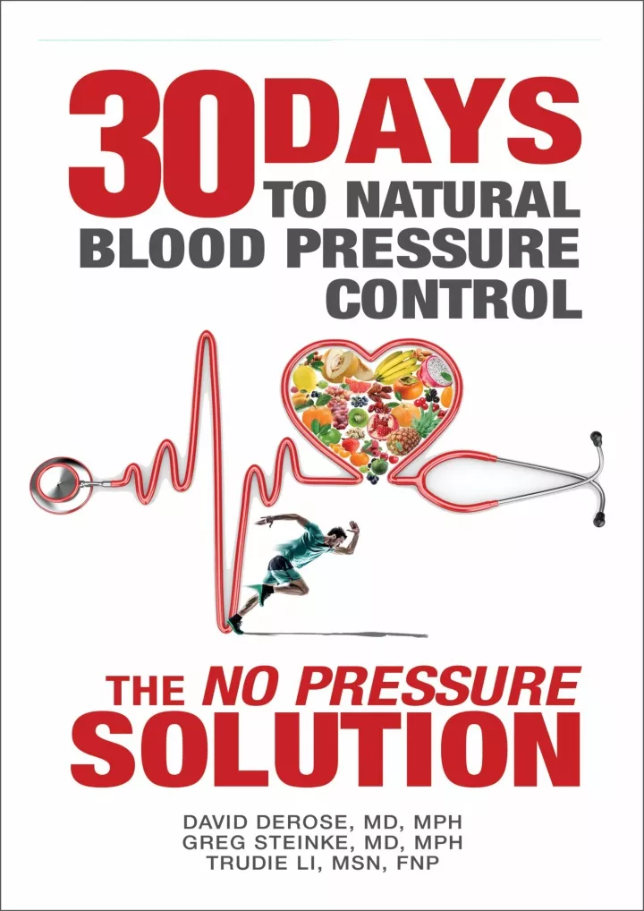 thirty days to natural blood pressure control