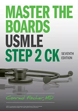 PDF KINDLE DOWNLOAD Master the Boards USMLE Step 2 CK, Seventh Edition read