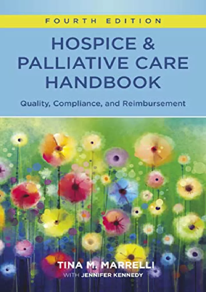 hospice palliative care handbook fourth edition