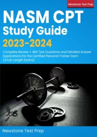 [PDF] DOWNLOAD EBOOK NASM CPT Study Guide 2023-2024: Complete Review   480 Test