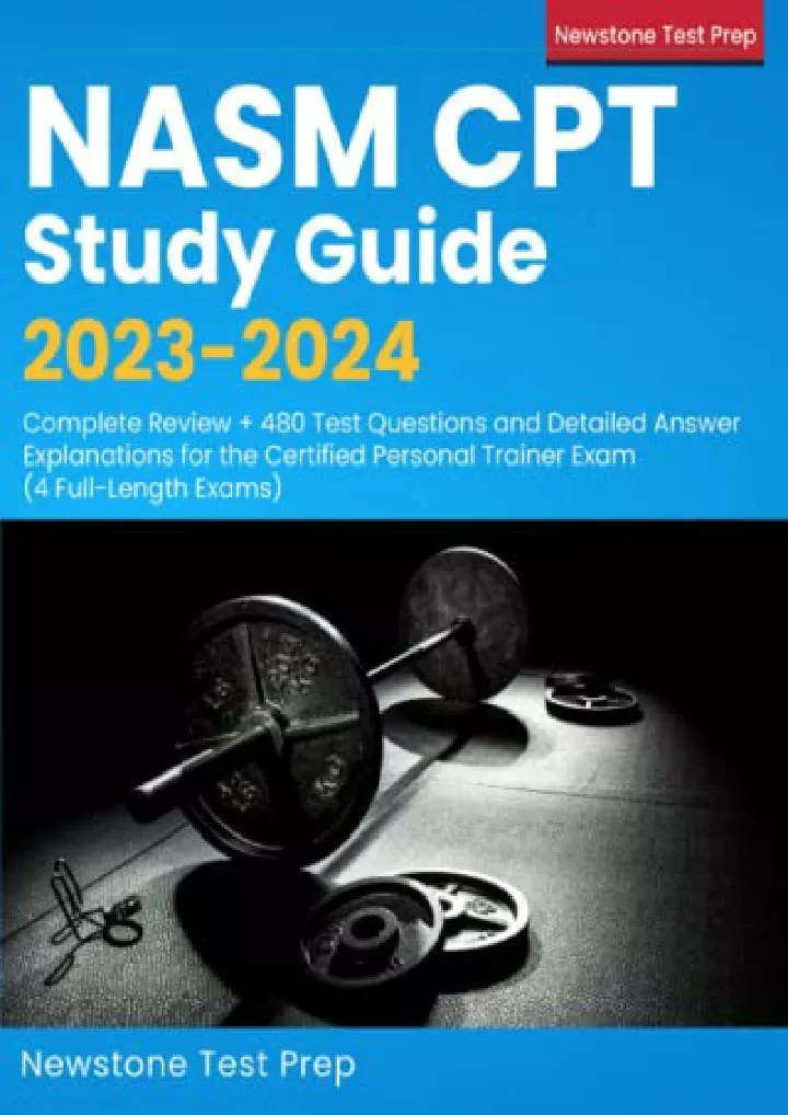 nasm cpt study guide 2023 2024 complete review