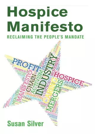PDF Hospice Manifesto: Reclaiming the People's Mandate ebooks