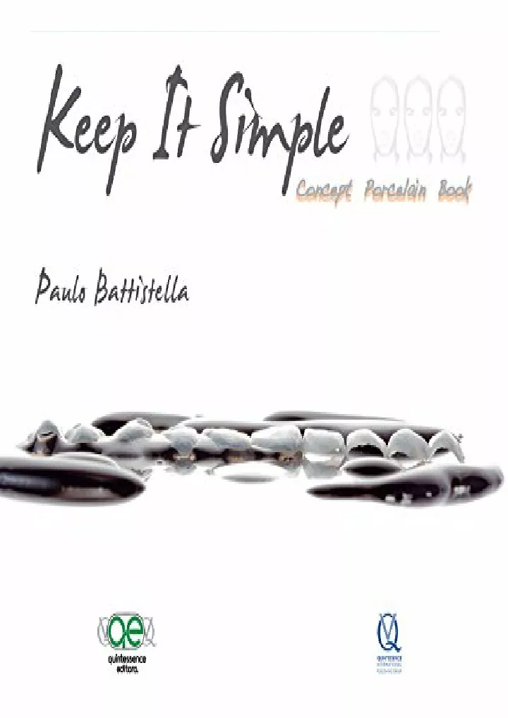 keep it simple concept porcelain book download