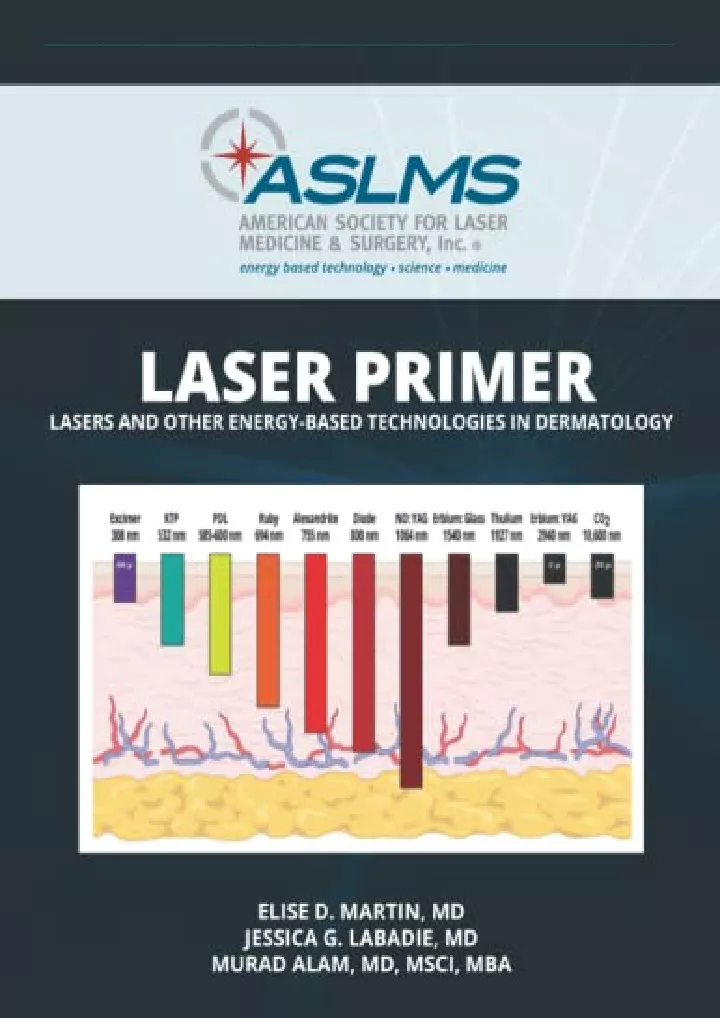 aslms laser primer lasers and other energy based