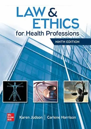 [PDF] READ Free Law & Ethics for Health Professions read