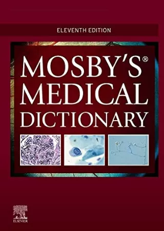 EPUB DOWNLOAD Mosby's Medical Dictionary download
