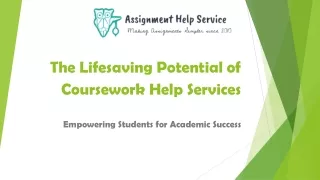 Coursework Help Service