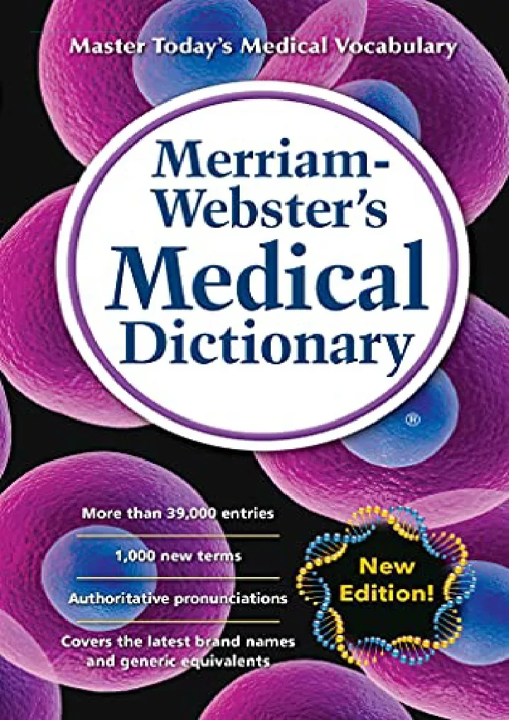 merriam webster s medical dictionary newest