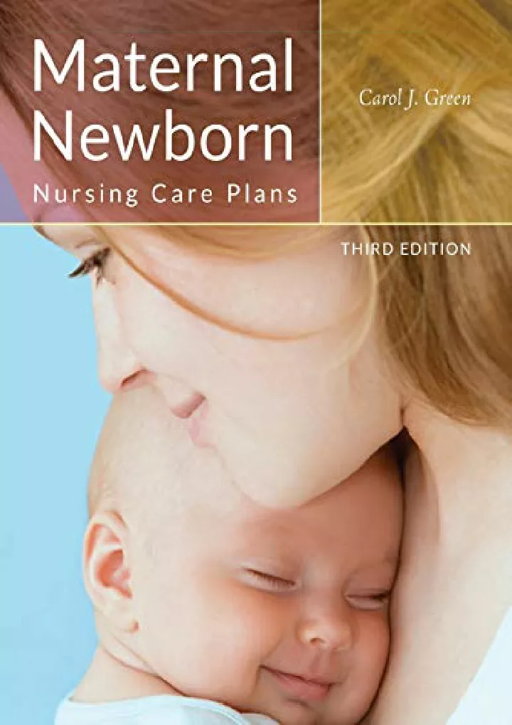 maternal newborn nursing care plans download