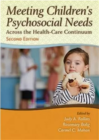 PDF Meeting Children's Psychosocial Needs Across the Healthcare Continuum kindle