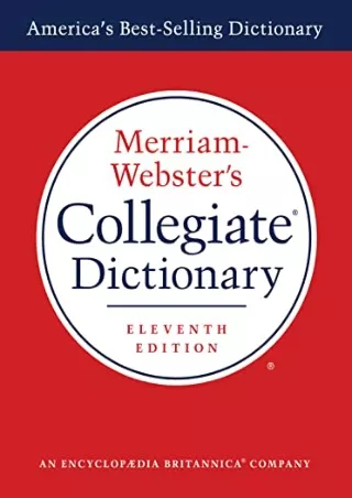 READ [PDF] Merriam-Webster's Collegiate Dictionary, 11th Edition, Laminated Hard