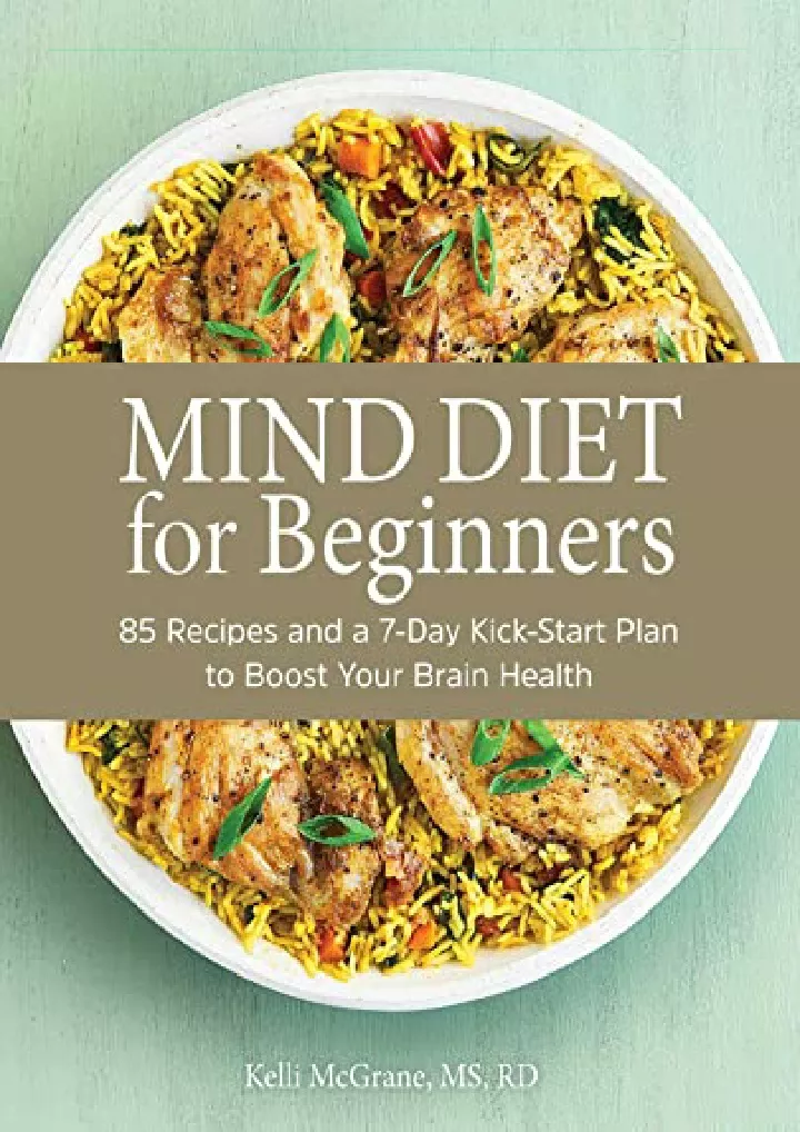 mind diet for beginners 85 recipes