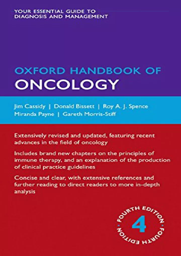 oxford handbook of oncology oxford medical