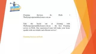 Cleaning Services In Perth     Theflyingcarpetandtilecleaner.com.au