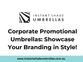 Corporate Promotional Umbrellas Showcase Your Branding in Style!
