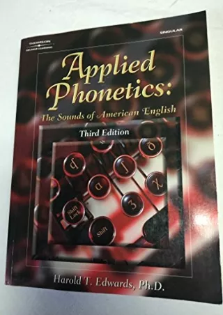Read ebook [PDF] Applied Phonetics: The Sounds of American English, 3rd Edition