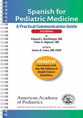 PDF_ Spanish for Pediatric Medicine: A Practical Communication Guide