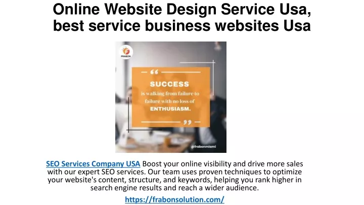 online website design service usa best service