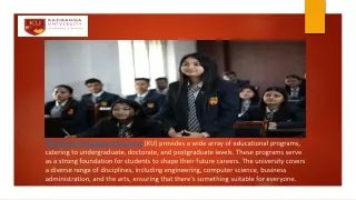 The Assam Kaziranga University - Programmes - PPT