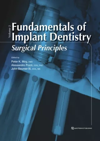 PDF/READ Fundamentals of Implant Dentistry, Volume II: Surgical Principles