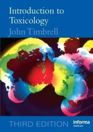 [PDF READ ONLINE] Introduction to Toxicology