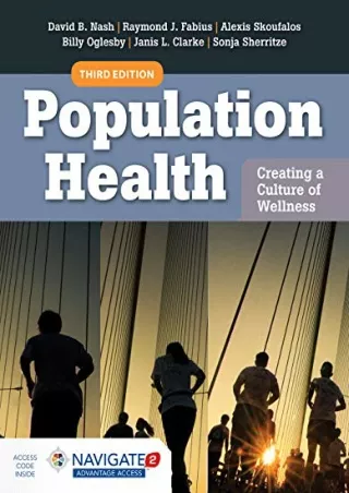 READ [PDF] Population Health: Creating a Culture of Wellness: with Navigate 2 eBook Access