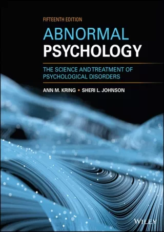 READ [PDF] Abnormal Psychology: The Science and Treatment of Psychological Disorders,