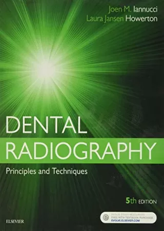 Download Book [PDF] Dental Radiography: Principles and Techniques, 5e