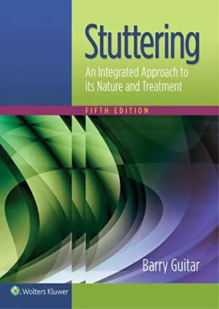 Read ebook [PDF] Stuttering