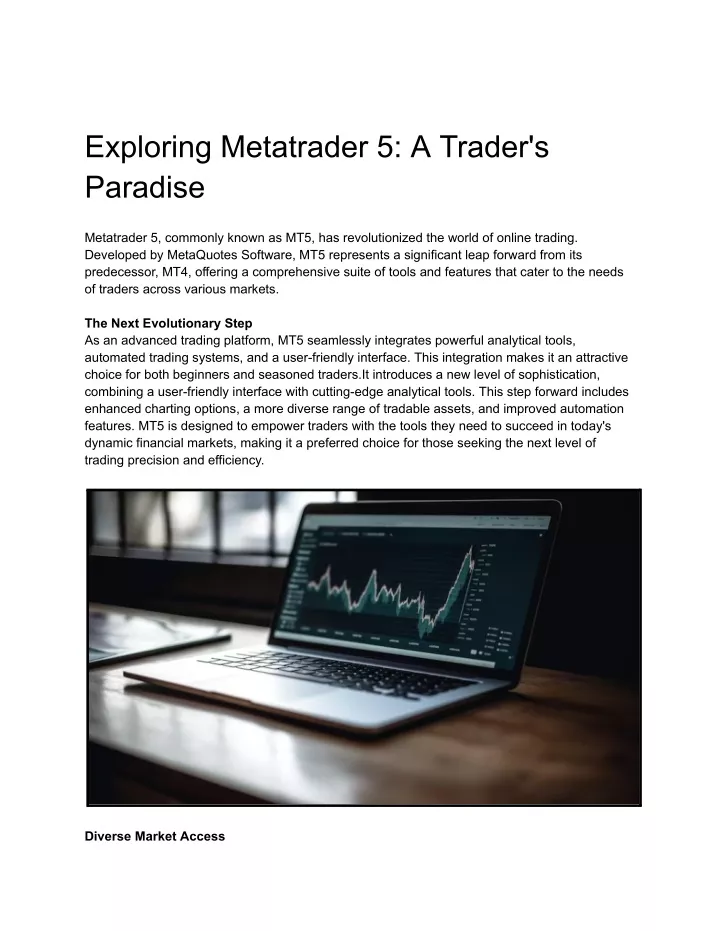 exploring metatrader 5 a trader s paradise