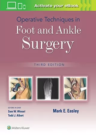 [PDF] DOWNLOAD Operative Techniques in Foot and Ankle Surgery