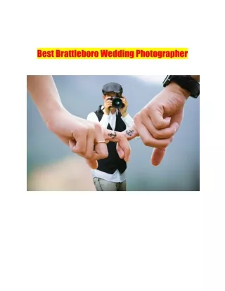 Best Brattleboro Wedding Photographer