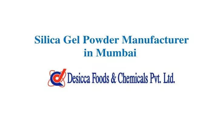 silica gel powder manufacturer in mumbai