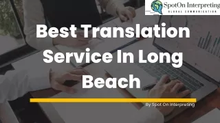 Best Translation Service In Long Beach