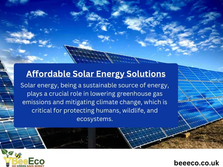 affordable solar energy solutions