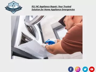 911 NC Appliance Repair Keeping Your Home Running Smoothly