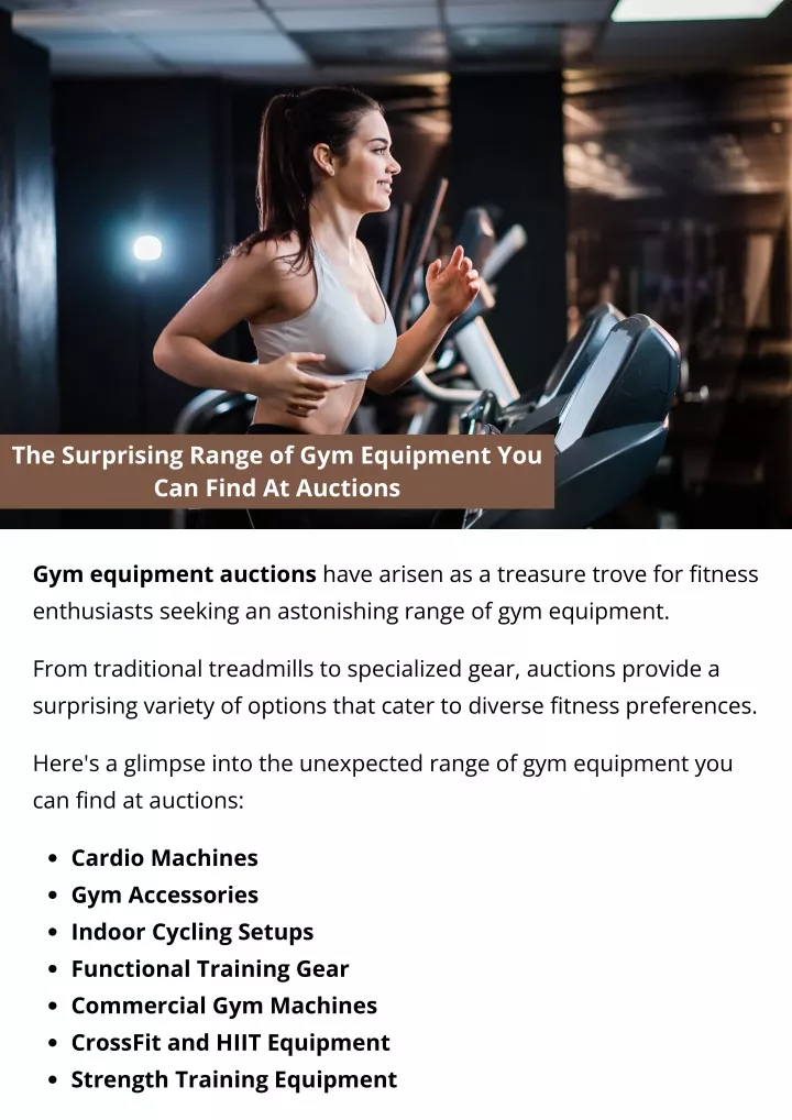 the surprising range of gym equipment