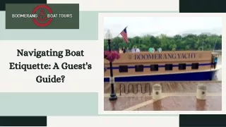 Navigating Boat Etiquette A Guest's Guide