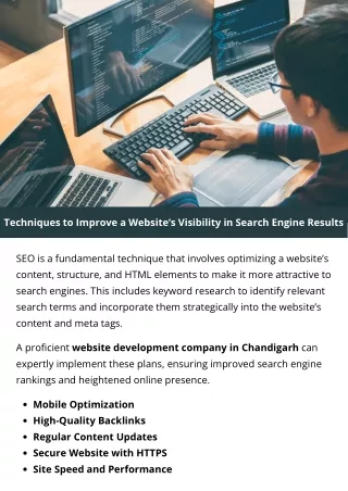 techniques to improve a website s visibility