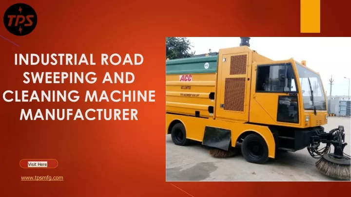 industrial road sweeping and cleaning machine manufacturer